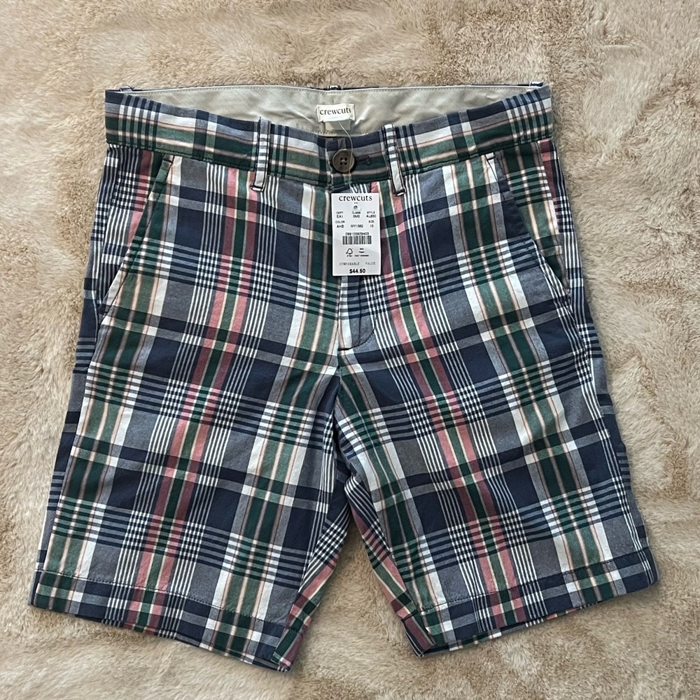 NWT JCrew plaid shorts